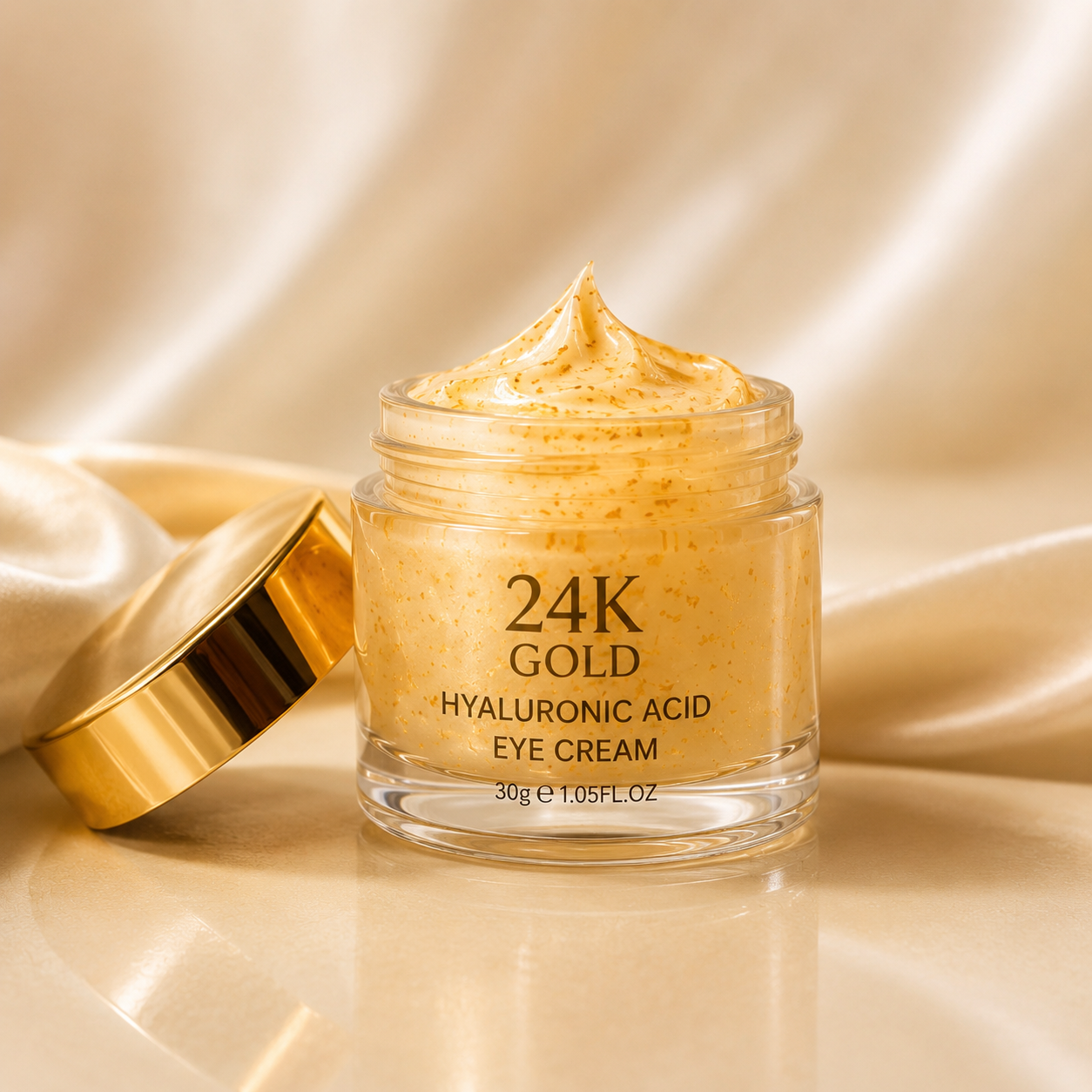 24K Gold Hyaluronic Acid Eye Cream.